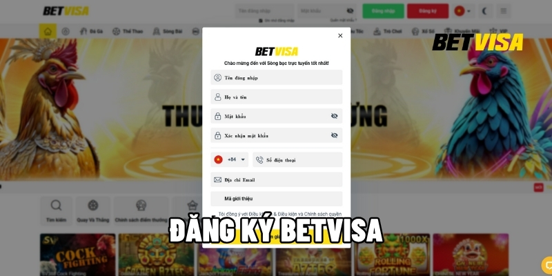 đăng ký Betvisa