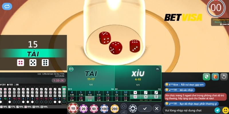 Hướng dẫn chi tiết cách chơi Tài Xỉu rút tiền mặt
